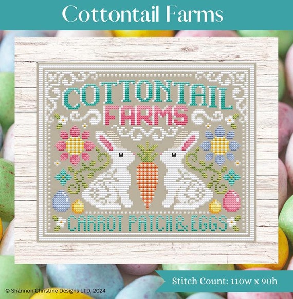 Cottontail Farms Counted Cross Stitch Pattern by Shannon Christine Designs