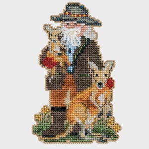 Mill Hill 2023 Down Under Santa Series Beaded Cross Stitch Kit ~ Kangaroo Santa