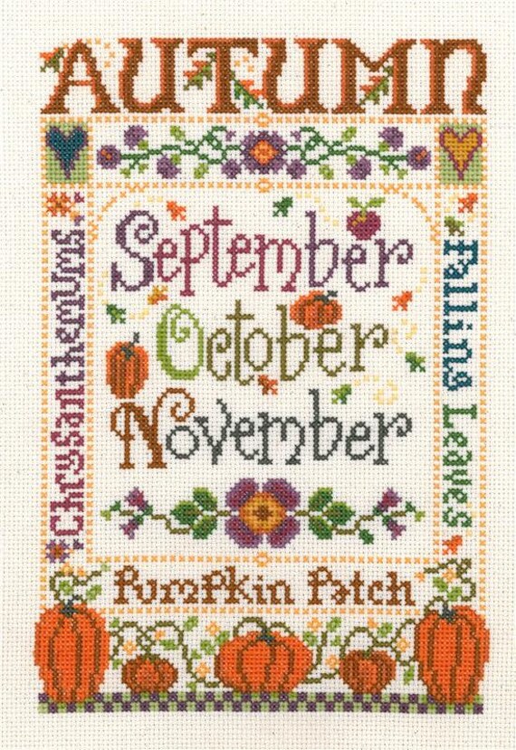 Sandra Cozzolino Imaginating Cross Stitch Leaflet ~ Autumn Season ~ 2781