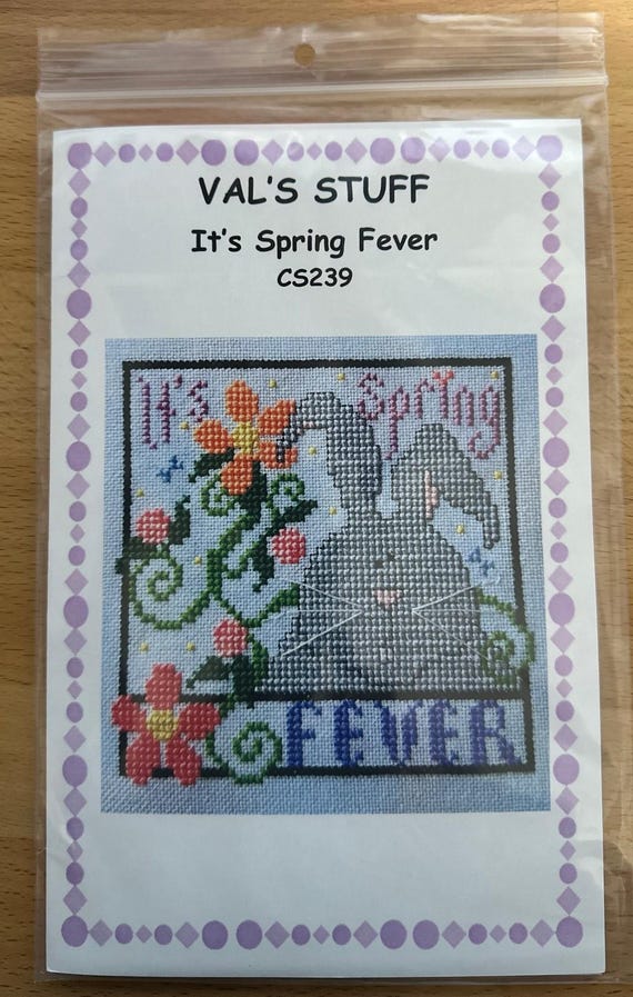 It's Spring Fever Counted Cross Stitch Pattern By Val's Stuff CS239