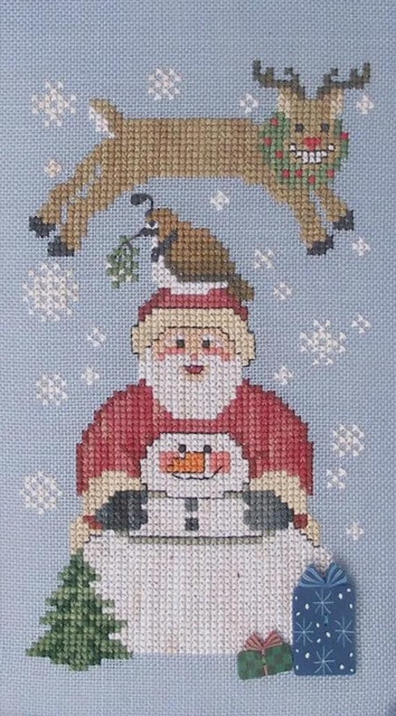 Christmas Short Stack - Moon-Lite Design Counted Cross Stitch Pattern Leaflet by Waxing Moon Designs #ML11