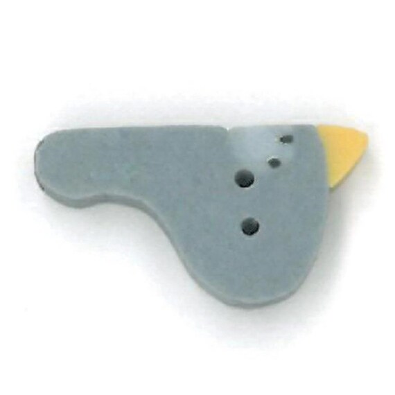 Just Another Button Company Polymer Clay Button ~ Small Bluebird ~ nh1004.s