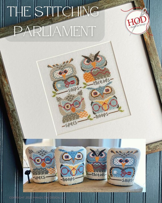 The Stitching Parliament counted cross stitch pattern by Hands On Design