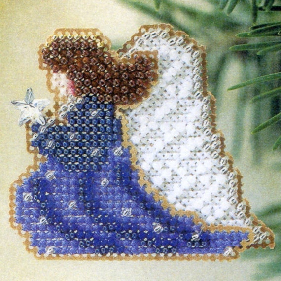 Mill Hill 2002 Winter Holiday Beaded Cross Stitch Kit ~ Starlight Angel ~ H107