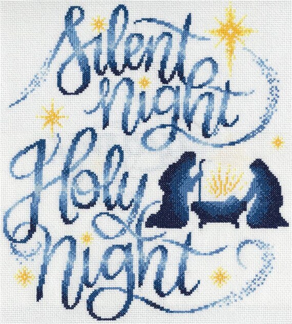 Silent Night Silhouettes Counted Cross Stitch Pattern designed by Ursula Michael