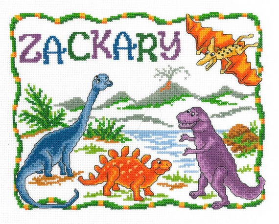 Ursula Michael Imaginating Counted Cross Stitch Chart ~ Once Upon a Dinosaur ~