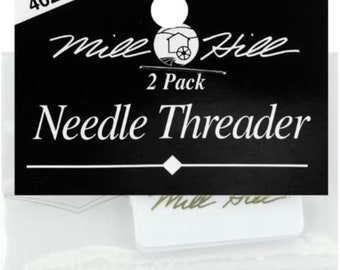 3ct Bohin Needle Threader, Floss Threader, Yarn Threader, Notions, Cross  Stitch Accessory, Aluminum Needle Threader 