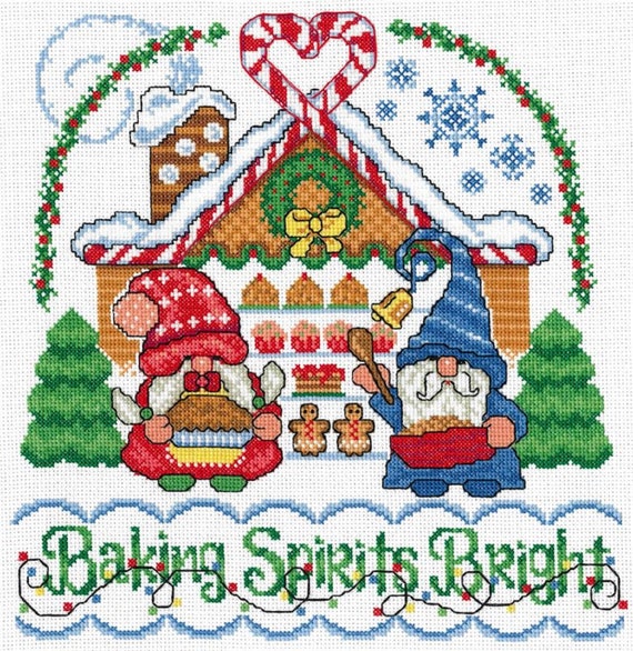 Ursula Michael Imaginating Counted Cross Stitch Leaflet ~ Baking Spirits Bright ~ 3381