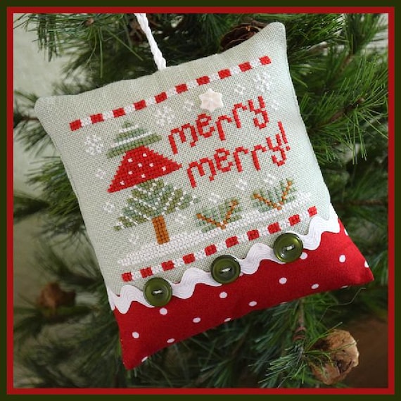 Merry Merry! Counted Cross Stitch Pattern by Country Cottage Needleworks