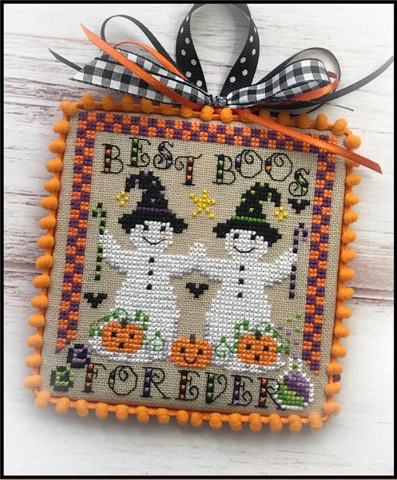 BOOville Best Boos Forever Counted Cross Stitch Pattern by Sugar Stitches Design - Printed Pattern