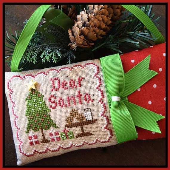 Dear Santa Counted Cross Stitch Pattern by Country Cottage Needleworks