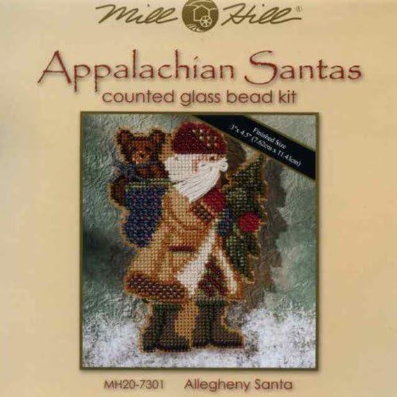 Mill Hill Appalachian Santa Beaded Cross Stitch Ornament Kit ~ Allegheny Santa ~
