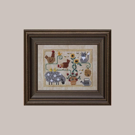 Bent Creek Counted Cross Stitch pattern ~ Oodles of Summer ~ Printed Pattern With Embellishment Beads