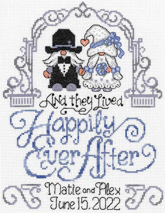 Ursula Michael Imaginating Cross Stitch kit ~ Mr. & Mrs. Gnome ~ 3324K