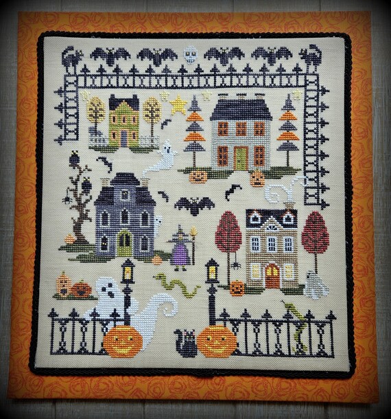 Halloween Court Counted Cross Stitch Pattern Leaflet by Waxing Moon Designs
