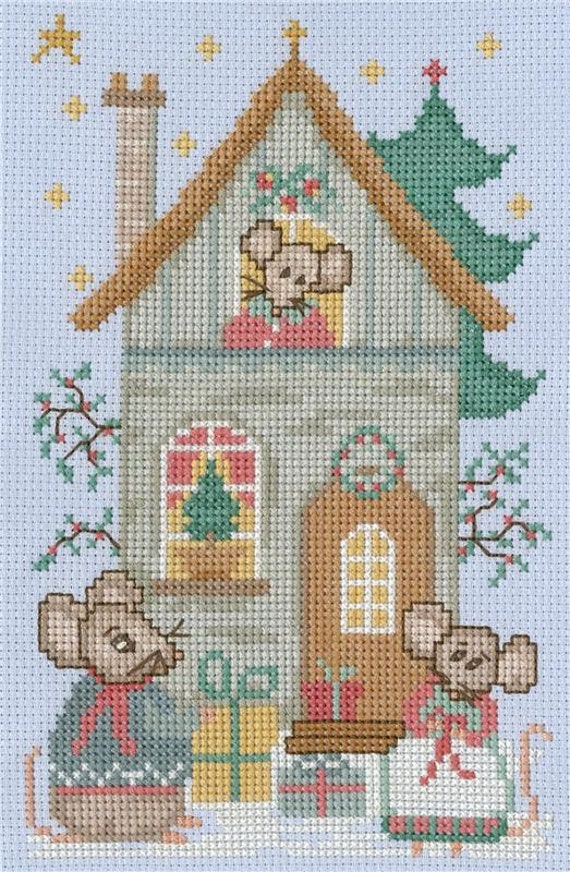Gail Bussi Imaginating Cross Stitch Pattern Leaflet ~Merry Christmouse Eve ~ 3485