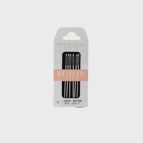 Bohin Canvas Round Tip Needles #18