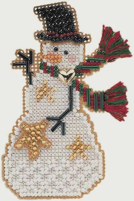 Mill Hill Charmed Ornament Beaded Cross Stitch Kit ~ Star Snow Charmer