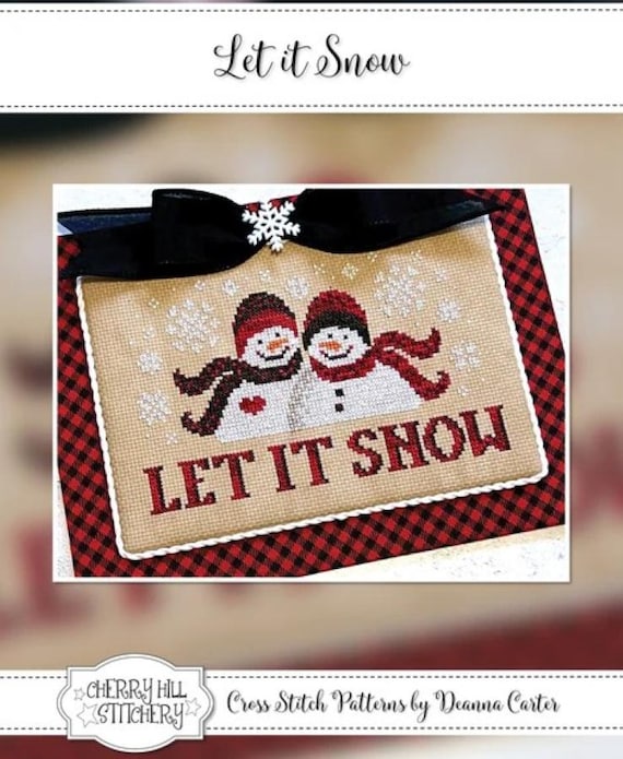 Let it Snow Counted Cross Stitch Pattern Cherry Hill Stitchery - CHS-148