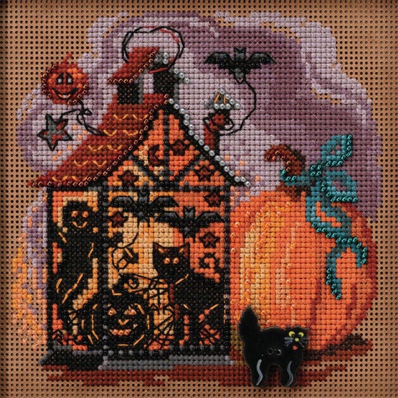 Mill Hill 2020 Autumn Series Buttons & Beads Cross Stitch Kit ~ Haunted Lantern