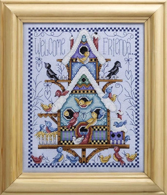 A Winter's Welcome Counted Cross Stitch Pattern by Joan Elliott Design