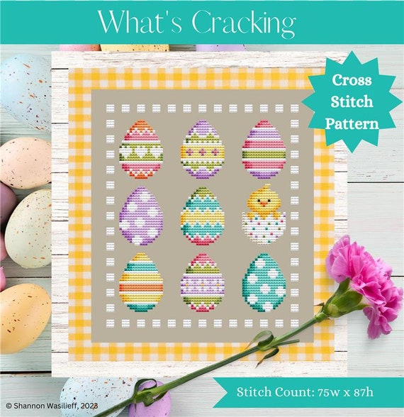What's Cracking Counted Cross Stitch Pattern by Shannon Christine Designs