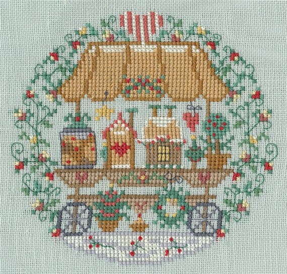 Gail Bussi Counted Cross Stitch Pattern Pattern ~ Gingerbread Market ~ 3475