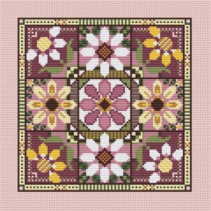 Daisy Chain Counted Cross Stitch Pattern by CM Designs /  Carolyn Manning Designs