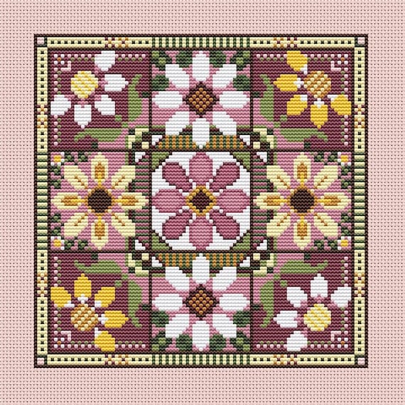 Daisy Chain Counted Cross Stitch Pattern by CM Designs /  Carolyn Manning Designs