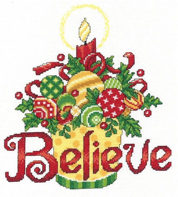 Ursula Michael Imaginating Counted Cross Stitch Chart ~ Believe Ornaments