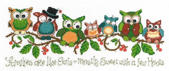 Ursula Michael Counted Cross Stitch Pattern ~ A Few Hoots