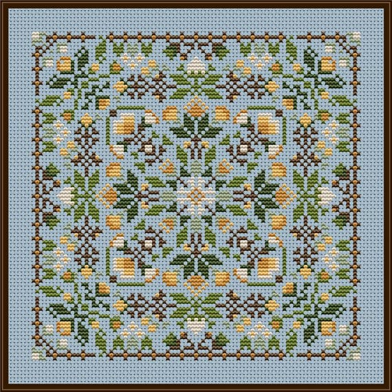 Wander The Garden Labyrinth Collection Counted Cross Stitch Pattern by CM Designs /  Carolyn Manning Designs