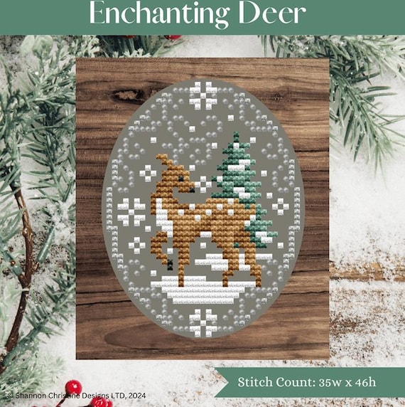 Shannon Christine Designs Counted Cross Stitch Pattern ~ Enchanting Deer