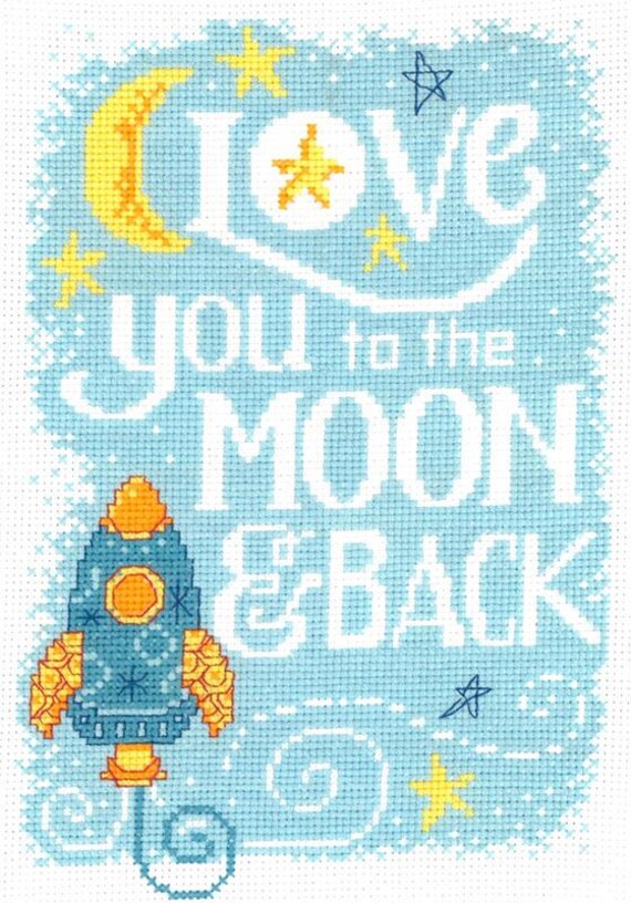 Diane Arthurs Counted Cross Stitch Pattern ~ Love You To The Moon ~ 3137