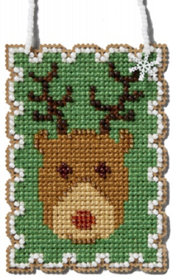 Rudolph 2024 Mill Hill Holiday Stamp Charmed Ornament Kit MH162432