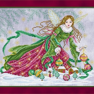 Yuletide Fairy Counted Cross Stitch Pattern by Joan Elliott Design
