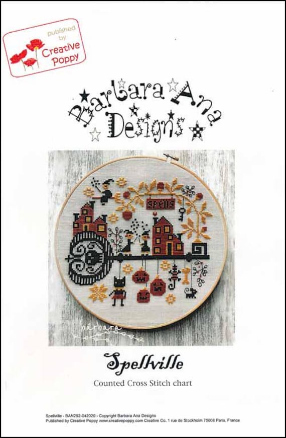 Spellville counted Cross Stitch Pattern by Barbara Ana Designs