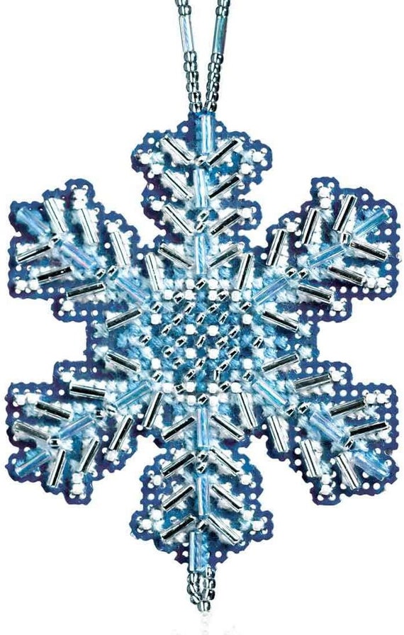 Mill Hill Snow Crystal Charmed Ornament Kit ~ Ice Crystal ~