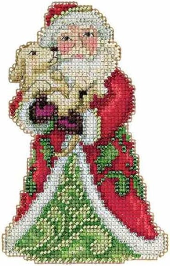 Best Friend Santa Mill Hill Jim Shore Beaded Cross Stitch Kit JS20-5106