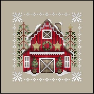 Shannon Christine Designs Counted Cross Stitch Pattern ~ Christmas Barn