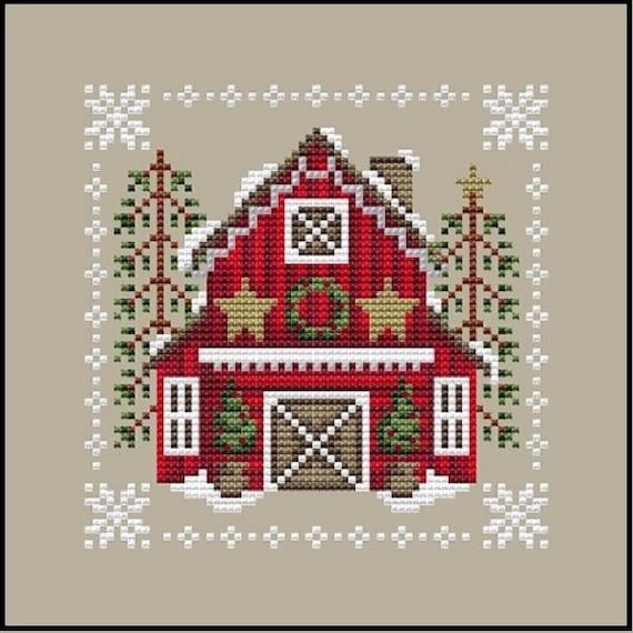 Shannon Christine Designs Counted Cross Stitch Pattern ~ Christmas Barn