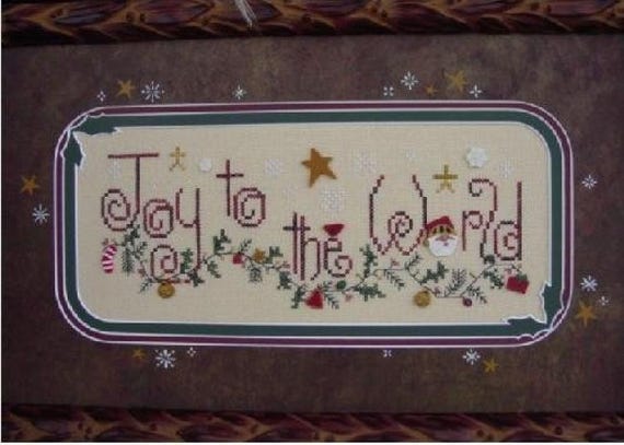 Joy to the World Counted Cross Stitch Pattern by Shepherd's Bush - Printed Pattern