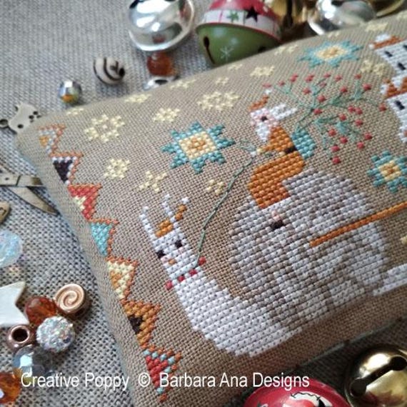 Christmas Is Coming Counted Cross Stitch Pattern by Barbara Ana Designs