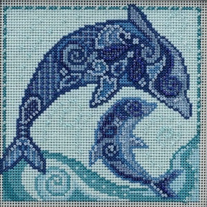 Mill Hill 2022 Marine Life Quartet Beaded Counted Cross Stitch Kit ~ Dolphin