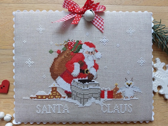 Down the Fireplace Counted Cross Stitch Pattern by Serenita di Campagna - Printed pattern