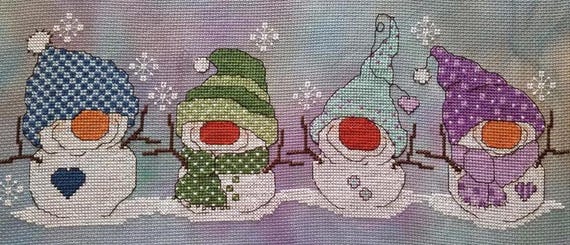 Flakey Friends Forever Counted Cross Stitch Pattern by CM Designs /  Carolyn Manning Designs