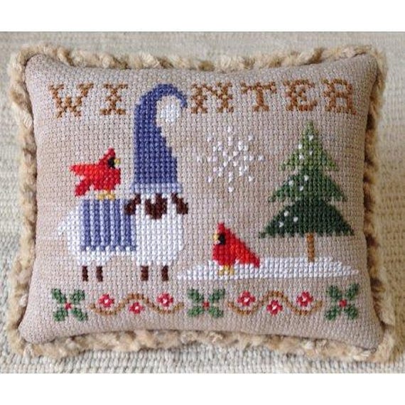 Plum Petite Seasons Collection ~ Winter Counted Cross Stitch Pattern by Plum Pudding NeedleArt