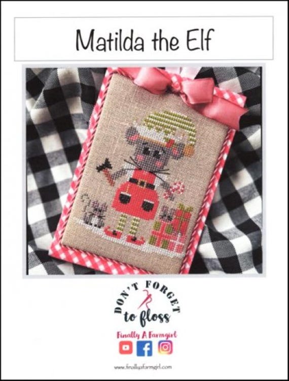Matilda the Elf Counted Cross Stitch Pattern by Finally A Farmgirl