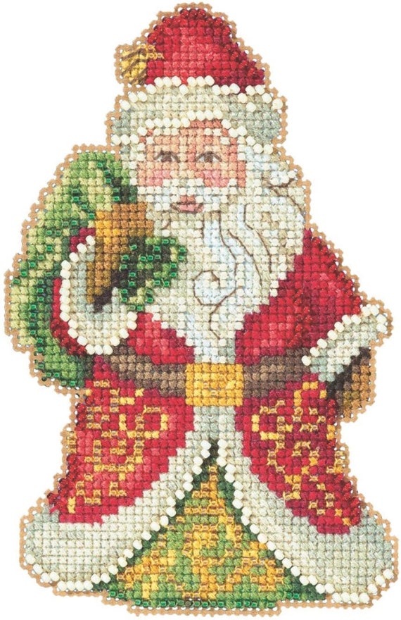 Mill Hill 2020 Jim Shore Beaded Cross Stitch Kit ~ Gift Bearing Santa ~ JS202015