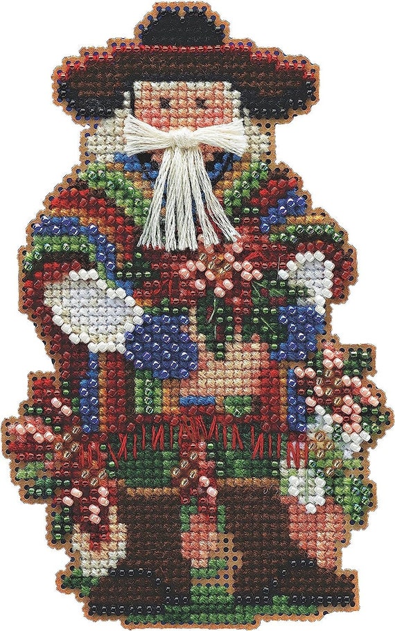 Mill Hill Celebration Santa Beaded Cross Stitch Kit ~ Feliz Navidad Santa